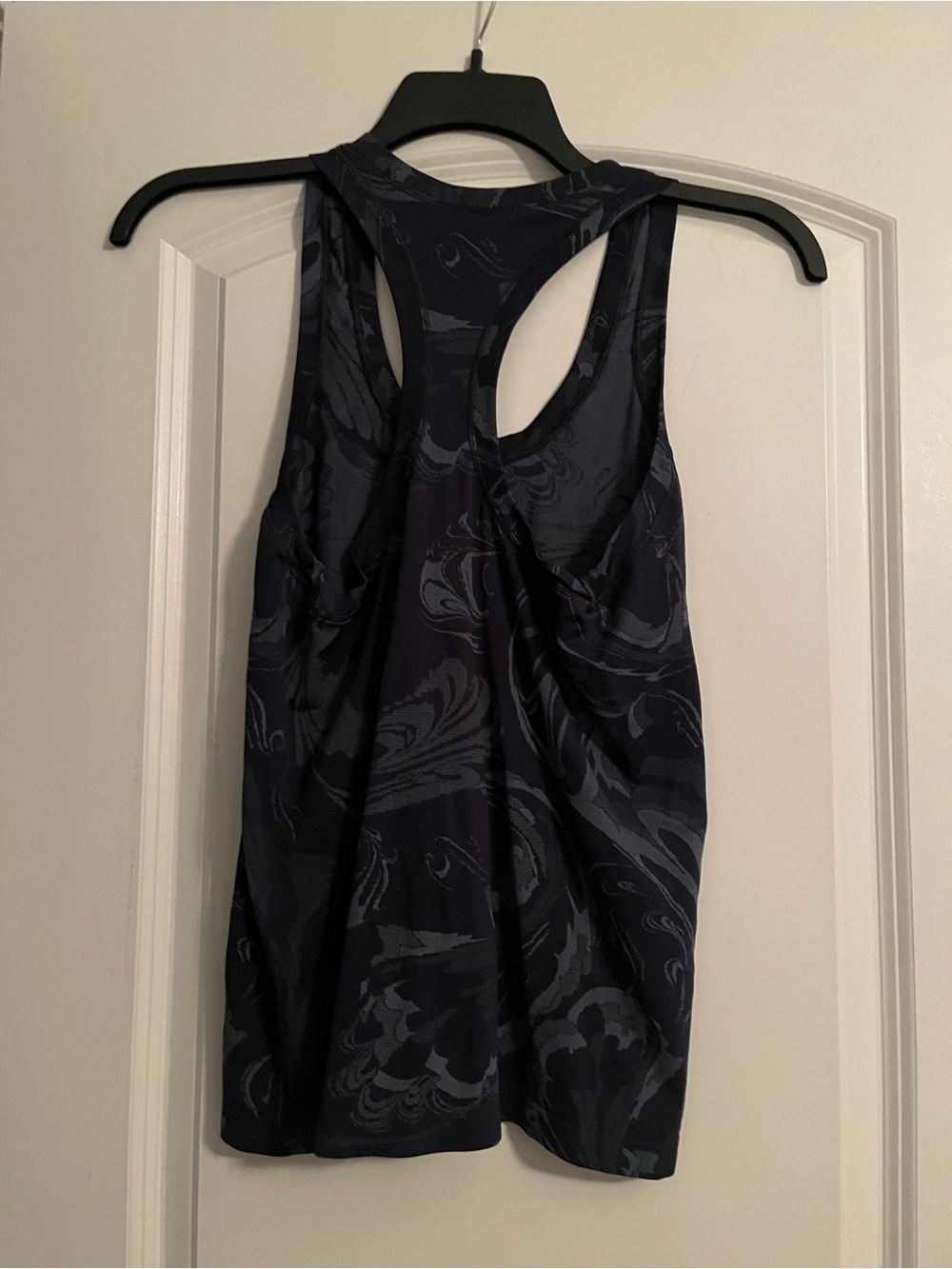 Athleta Dark Navy Patterned Racerback Tank - Picture 4 of 4